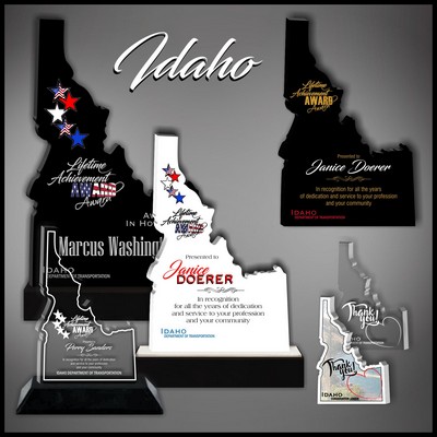 13" Idaho Black Budget Acrylic Award