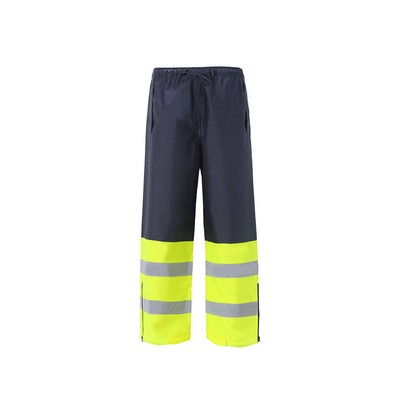 Navy/Lime High Viz Rain Pants