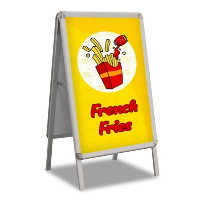 French Fries Pre Printed A-Frame - Yellow