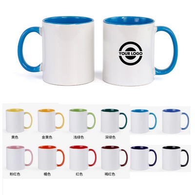 12 Oz. Ceramic Coffee Mugs With Handle