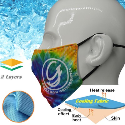 IcyKool Face Mask 2-Layer Performance Summer Face Masks