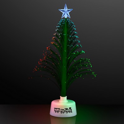 11.5" Light Up Green Christmas Tree - Domestic Print