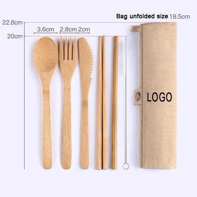 Portable Bamboo Utensils Set