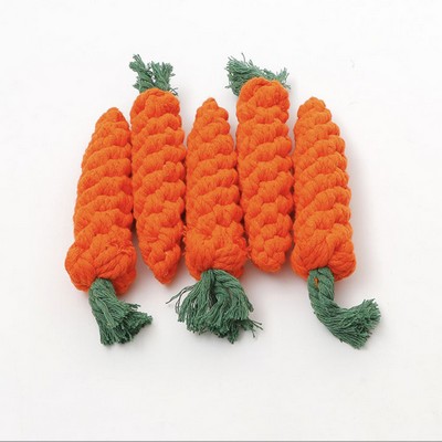 Carrot Shape Rope Knot Toy