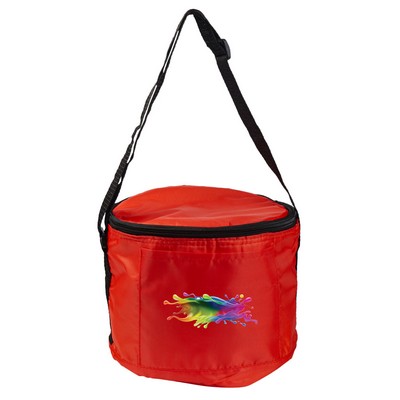 Round Cooler Bag (6 cans) - Full Color Transfer (6" x 8")