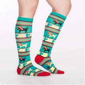 Knee high 360 digital printed unisex socks with full customization