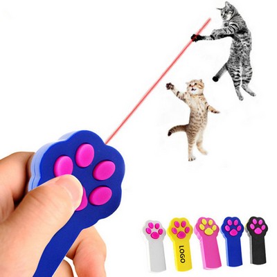 Cat Claw Shape Cat Footprints Laser Pointer Toy