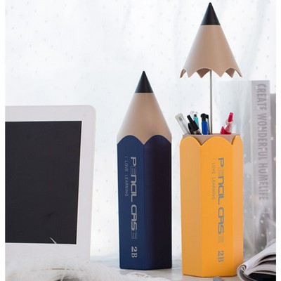 Pencil Shape Desktop Make Up Brush Case Pen Container