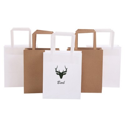 Kraft Paper Bag With Flat Handles