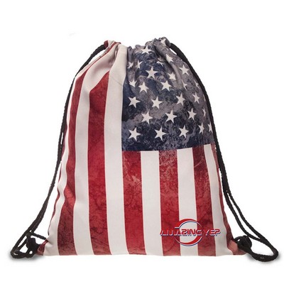 Outdoor Accept Polyester Drawstring Backpack