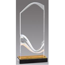 Wave Tower Award w/Marble Base (4"x11")