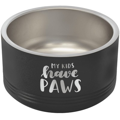 Polar Camel 18 oz. Small Black Pet Bowl