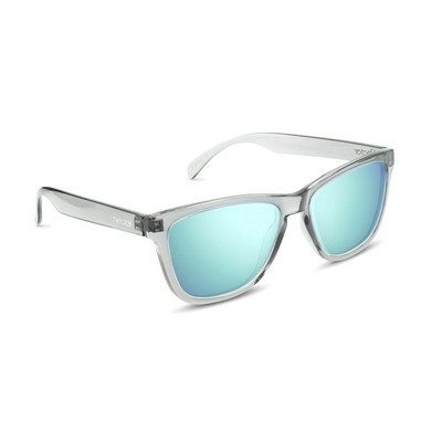 Nectar's Transparent Gray/Blue Mirror Chucktown Polarized Sunglasses