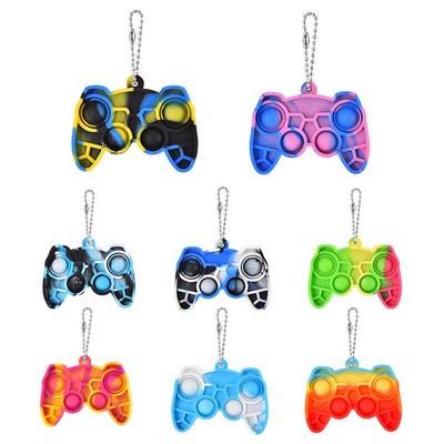 Game Pad Push Pop Silicone Keychain