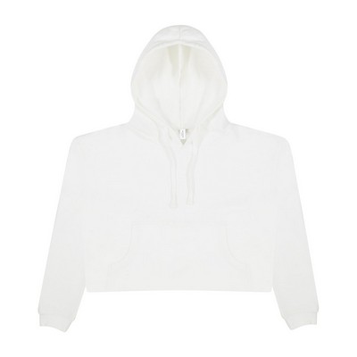 ALL WE DO is Ladies' Girlie Cropped Hooded Fleece with Pocket