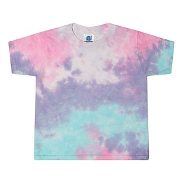 Colortone Women's Crop Tie-Dyed T-Shirt