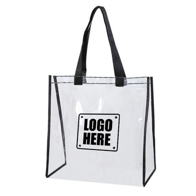 Clear Vinyl Stadium Compliant Tote Bag