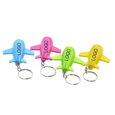 Mini led airplane shape Keychains