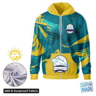 Unisex & Kids' Sublimation SolarProtec Performance Long Sleeve Hooded Full-Zip