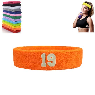 Embroiderable Full Cotton Sweat Headband