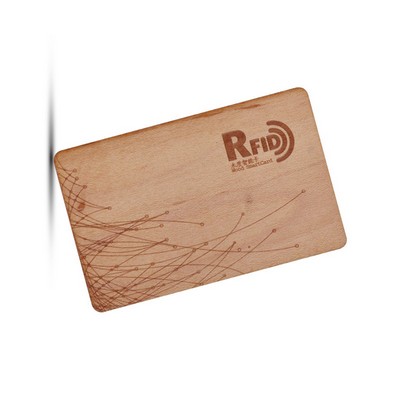 Beech Wood NFC Digital Business Cards Wood Card