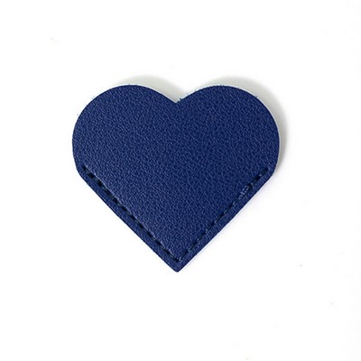 2 Inch PU Heart-shaped Bookmark