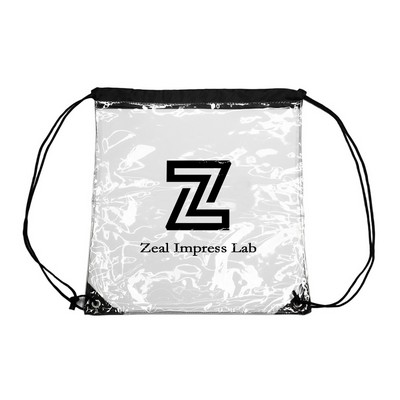 Clear Drawstring Backpack (12"x12")