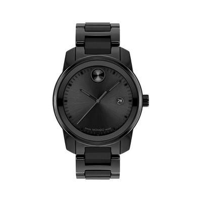 Movado BOLD Gents Black Ceramic Watch w/Black Dial