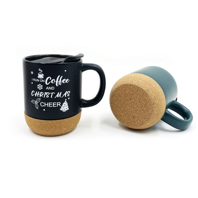 12oz Cork Base Ceramic mug