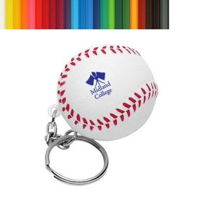 Baseball Stress Ball Key Chain