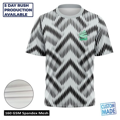 Unisex and Kids' Full Sublimation Mesh Short Sleeve T-Shirt - Economy Series