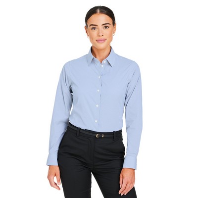 Devon and Jones CrownLux Performance® Ladies' Microstripe Shirt