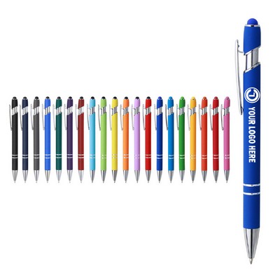 Soft-Touch 2 in 1 Metal Stylus Pen