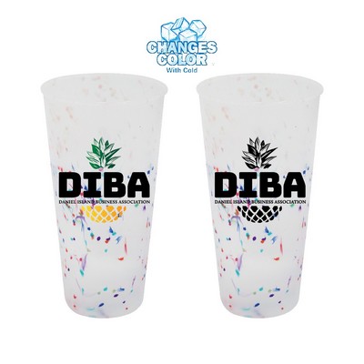 Mood 26 oz. Rainbow Confetti Tumbler