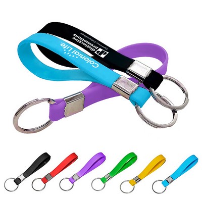 Silicone Bracelet Keyring