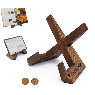 Solid Wood Cookbook Display Stand