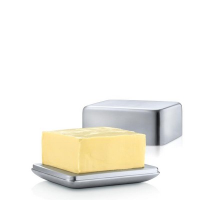 blomus Basic Medium Stainless Steel Butter Dish