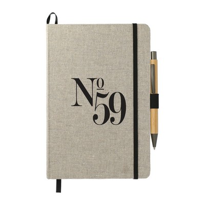 5.5'' x 8.5'' Recycled Cotton Bound Journal Set