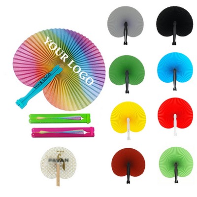 Rainbow Folding Fan