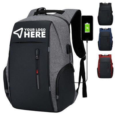 Men's Business Bag Laptop Bag Multifunctional USB Backpack