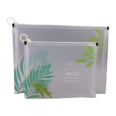 Clear Zipper Document Folder