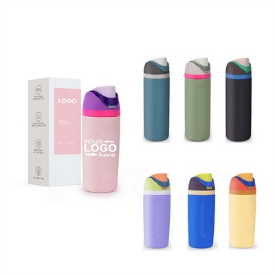 Insulated Stainless Steel Water Bottle with Straw