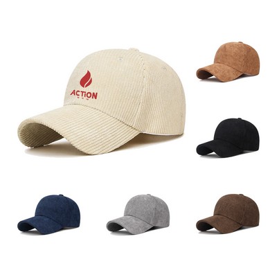 Men Corduroy Baseball Cap