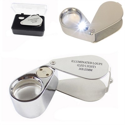 30X LED Metal Illuminated Loupe