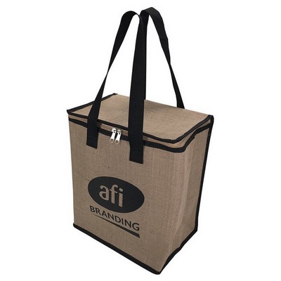 Eco-Friendly Linen Cooler Tote Bag