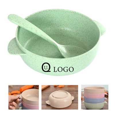 Reusable Wheat Straw Baby Bowl Sets