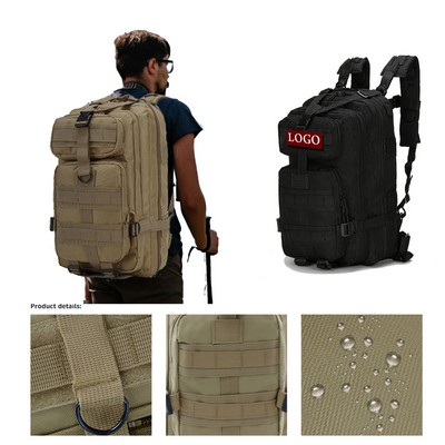 Large Capacity Tactical Backpack for Outdoor Hiking and Camping