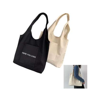 12 oz Cotton Long Shoulder Strap Shopping Tote Bag