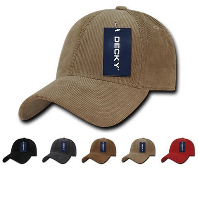 Decky Low Crown Corduroy Cap (Lot of 12)