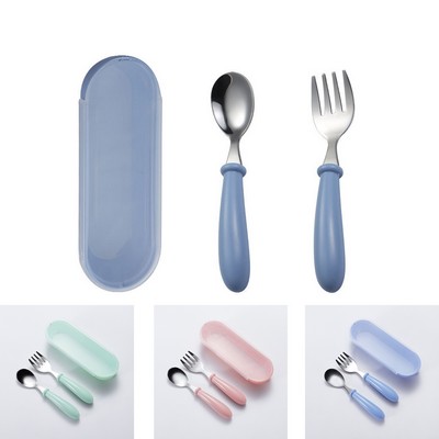 Stainless Steel Baby Spoon and Fork Set